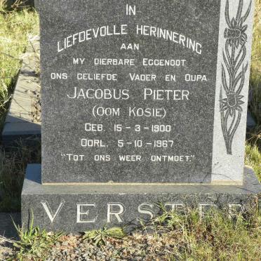 VERSTER Jacobus Pieter 1900-1967