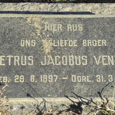 VENTER Petrus Jacobus 1897-1965