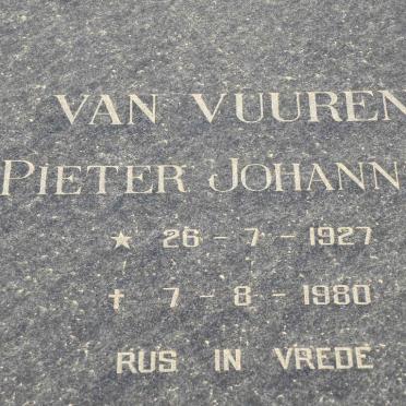 VUUREN Pieter Johannes, van 1927-1980