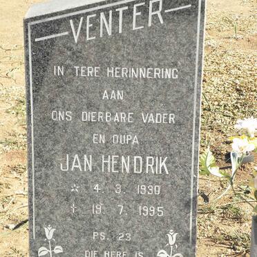 VENTER Jan Hendrik 1930-1995