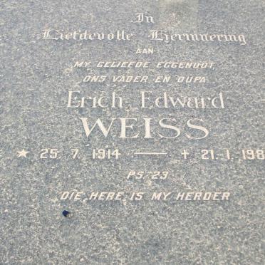 WEISS Erich Edward 1914-1982