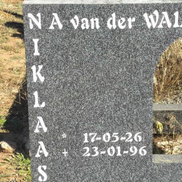 WALT Niklaas A., van der 1926-1996
