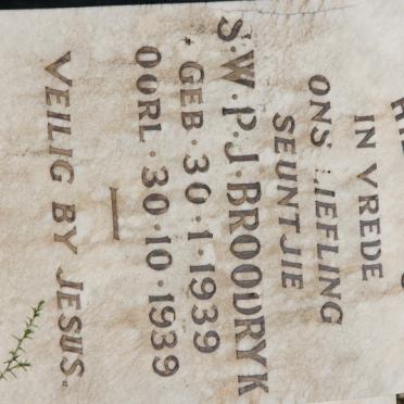 BROODRYK S.W.P.J. 1939-1939
