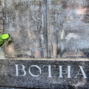 BOTHA Pieter Willem 1907-1983 &amp; Johanna Christina COETSEE 1910-1983 :: BOTHA Lourens Jacobus 1937-19?? 
