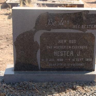 BESTER Hester J. neé  BESTER 1908-1958