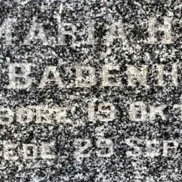 BADENHORST Maria Helena 1921-194?