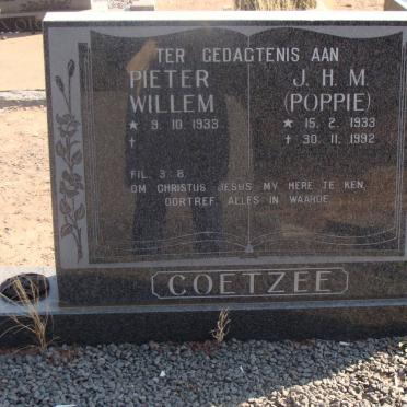 COETZEE Pieter Willem 1933- &amp;  J.H.M. 1933-1992