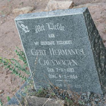 CRUYWAGEN Gert Hermanus 1887-1954