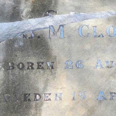 CLOETE G.S.M. 1890-1918 :: CLOETE E.S. 1913-1918