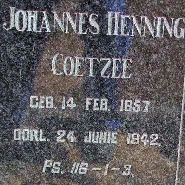COETZEE Johannes Henning 1857-1942 &amp; Magdalena Catharina Cornelia DE KOCK 1861-1945