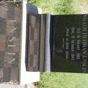 ENSLIN Willem Herman 1888-1947