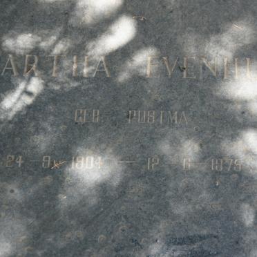 EVENHUIS Martha nee POSTMA 1904-1975