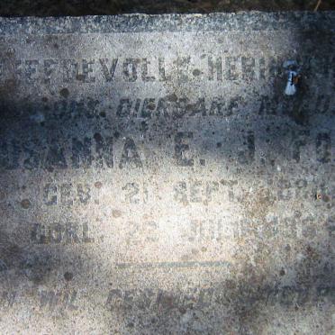 FOURIE Susanna E.J. 188?-1964