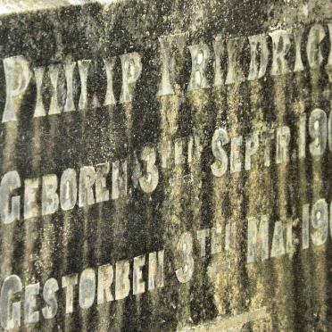 FRIEDRICHS Philip 1904-1905