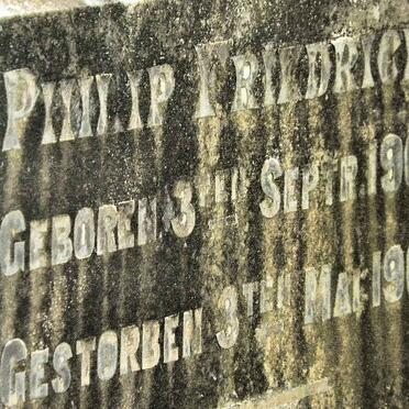 FRIEDRICHS Philip 1904-1905