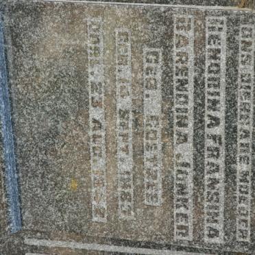 JONKER Hendrina Fransina Barendina nee COETZEE 1883-1942