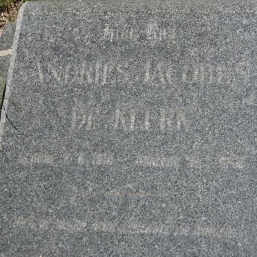 KLERK Andries Jacobus, de