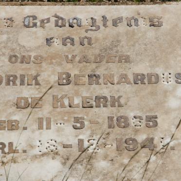 KLERK Hendrik Bernardus, de 1865-1941
