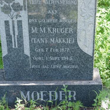 KRUGER M.M. 1872-1945