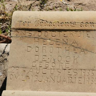 KOCK Helena Dorothea, de 1935-1936
