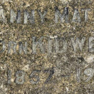 KIDWELL Fanny Matilda 1857-1946