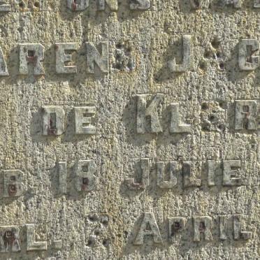 KLERK Barend Jacobus, de 186?-1941 &amp; Johanna Catharina LATEGAN 1868-1943