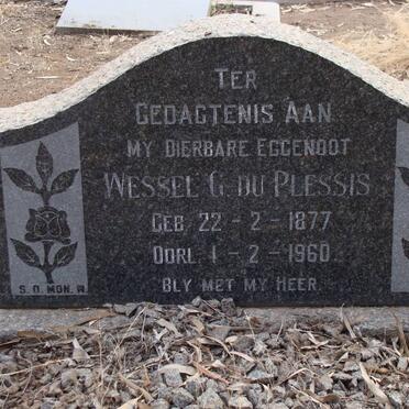 PLESSIS Wessel G., du 1877-1960