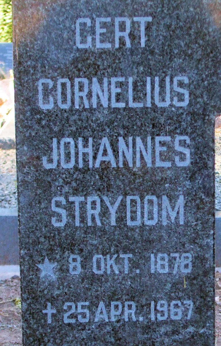STRYDOM Gert Cornelius Johannes 1878-1967
