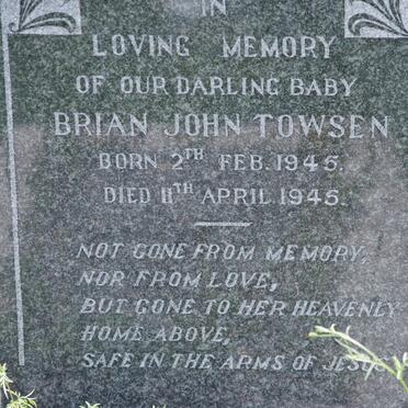 TOWSEN Brian John 1945-1945