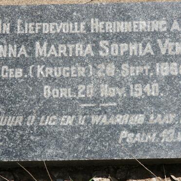 VENTER Anna Martha Sophia nee KRUGER 1885-1940