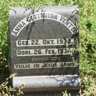 VENTER Anna Gertruida 1933-1934