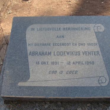 VENTER Abraham Lodewikus 1891-1949
