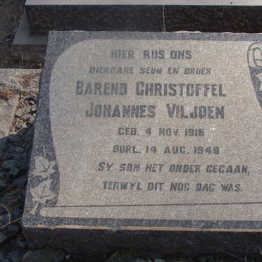 VILJOEN Barend Christoffel Johannes 1916-1949