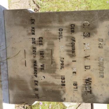 WALT C.S.M., v.d. nee FOURIE 1871-1938