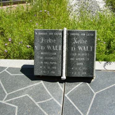 WALT Brekie, v.d. 1910-1961 &amp; Nethe OELOFSE 1913-1978