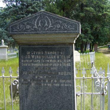 WERDMULLER C.J.O. 1824-1882 &amp;  Elizabeth J.C. VORSTER -1912