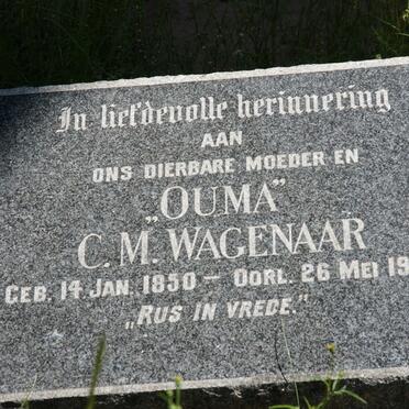 WAGENAAR C.M. 1850-1933
