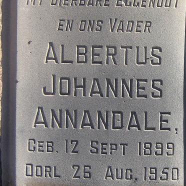 ANNANDALE Albertus Johannes 1899-1950