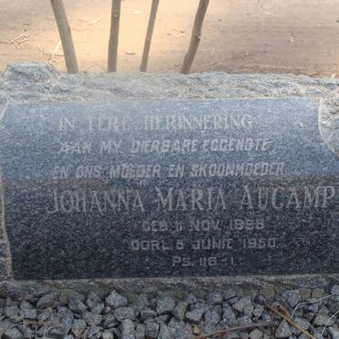 AUCAMP Johanna Maria 18??-1950