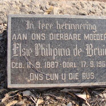 BRUIN Elsie Philipina, de 1887-1963