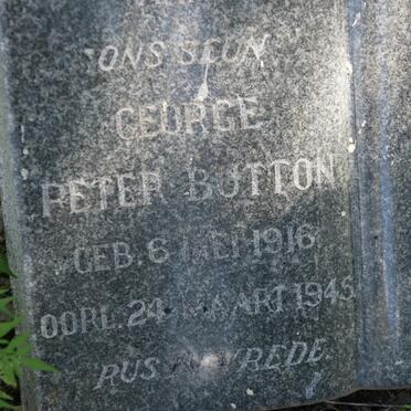 BUTTON George Peter 1916-1945