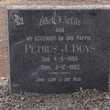 BUYS Petrus J. 1905-1953
