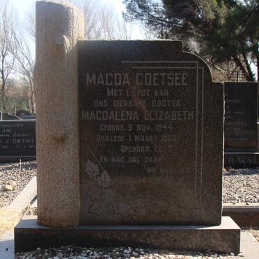 COETSEE Magdalena Elizabeth 1944-1963