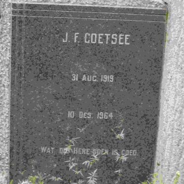 COETSEE J.F. 1919-1964