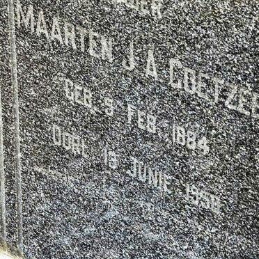 COETZEE Maarten J.A. 1884-1956
