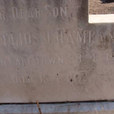 CHAMPANIS Demetrios 1950-1952