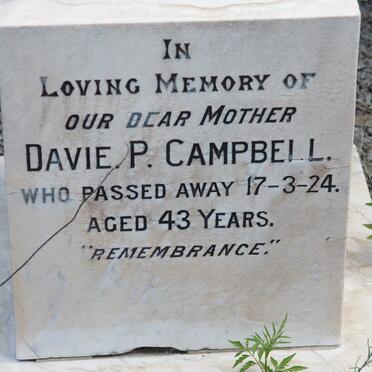 CAMPBELL Davie P. -1924