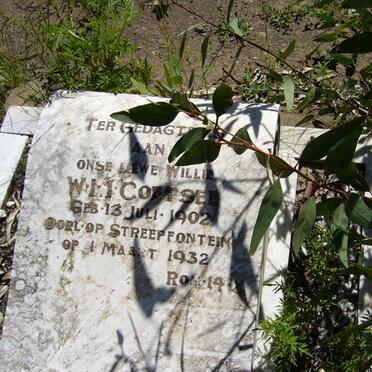 COETSEE W.I.I. 1902-1932