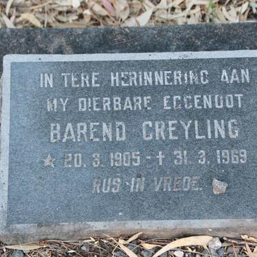 GREYLING Barend 1905-1969