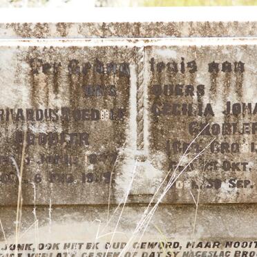 GROBLER Gerhardus Roedolf 1847-1939 &amp; Cecilia Johanna GROBLER 1857-1937